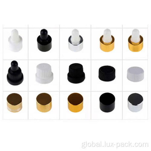 Essential Oil Bottle Screw Black Plastic Lid 5ml 10ml20ml Cosmetic Essential Oil Bottle Black Plastic Lid Supplier